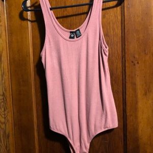 Pink/mauve body suit